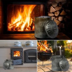 Northix Pepelnik s pokrovom 10 l