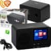 Adler WIFI internetni radio LCD 2,4″ 25.000 radijskih postaj BT in alarm