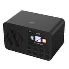 Adler WIFI internetni radio LCD 2,4″ 25.000 radijskih postaj BT in alarm
