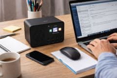 Adler WIFI internetni radio LCD 2,4″ 25.000 radijskih postaj BT in alarm