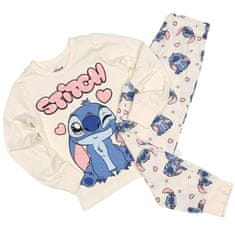 Disney DISNEY Stitch BOMBAŽNA dekliška pižama, DVODELNA pižama z dolgimi rokavi, DOLGE hlače OEKO-TEX 110