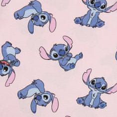 Disney DISNEY Stitch Roza, BOMBAŽNA dekliška pižama, DVODELNA pižama z dolgimi rokavi, DOLGE hlače OEKO-TEX 128