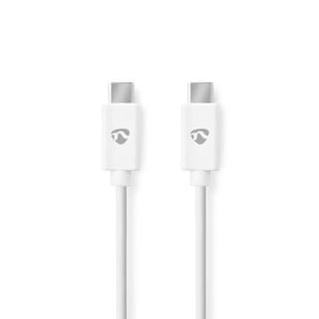 Nedis Kabel USB-C na USB-C, 1 m, 60 W, 480 Mbps, bel
