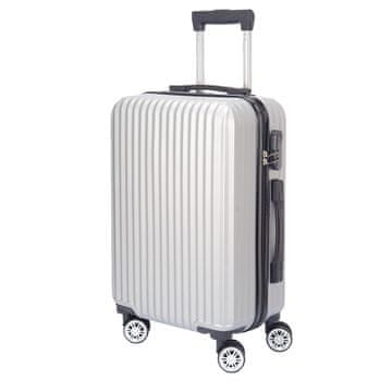 Dollcini Potovalni kovček siv 75 x 46 x 30 cm