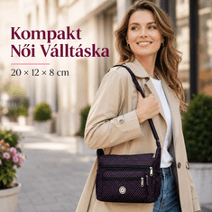 Dollcini Ženska torbica za čez telo iz najlona črna