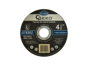 GEKO Rezalni disk za jeklo, 115x1,2x22mm PREMIUM G78202