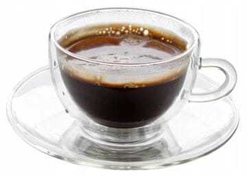 DVOJNA STENSKA TERMO SKODELICA S KROŽNIKOM 250 ml ZA KAVO IN ČAJ