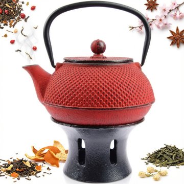 0,8L LITOGELEZNI ČAJNIK, INFUZOR, KOMPLET CEDIL ZA ČAJ + GRELEC