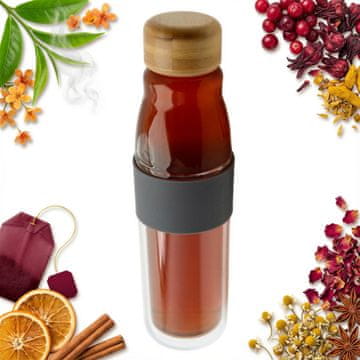 STEKLENA EKO TERMALNA STEKLENICA 450 ml
