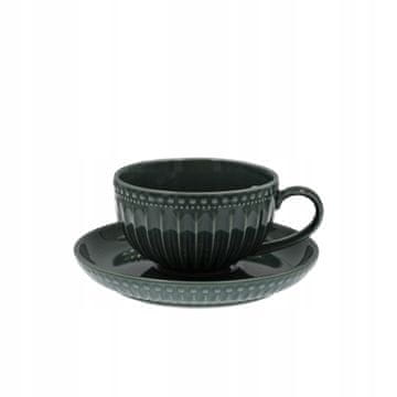 SKODELICA S KROŽNIČKOM ZA KAVO IN ČAJ 250 ml MOSAIQUE OLIVE LINE