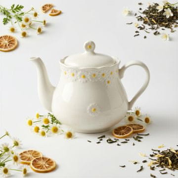 KERAMIČNI VRČ ZA KAVO IN ČAJ 0,8 L ELEGANTNA IN FUNKCIONALNA LINIJA DAISY