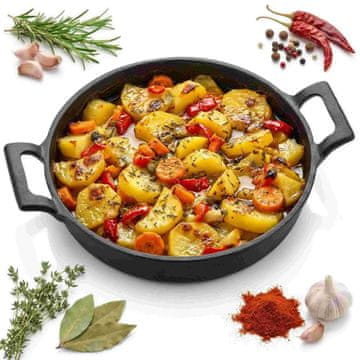 LITOGELEZNA PONVA ZA PEKO, GRATINIRANJE, CVRENJE, SERVIRANJE JEDIL