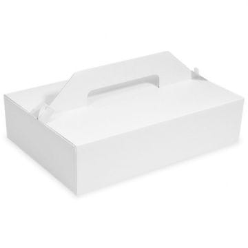 IMEX Škatle za piškote z ročajem 27 x 18 x 8 cm 50 kosov.
