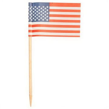 Papstar Zobotrebci za bankete z ameriško zastavo, dolžina 8 cm, 500 kosov.