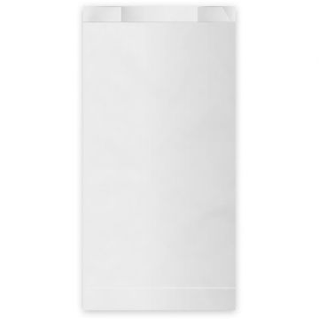 IMEX Bela papirnata vrečka za zajtrk 1,5 kg 14+7 x 29 cm 100 kosov.