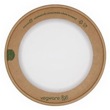 Pokrov s približno za vegetarijansko kraft skledo premera 150 mm, 50 kosov