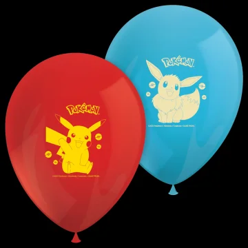 Pokemon lateks baloni 28 cm 8 kosov.