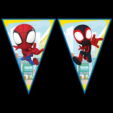 Girlanda iz papirnate zastavice Spidey 2,3 m 1 kos.