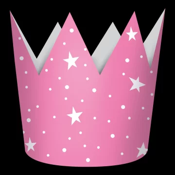 Papirnati klobuki princeske v obliki krone, 4 kosi.
