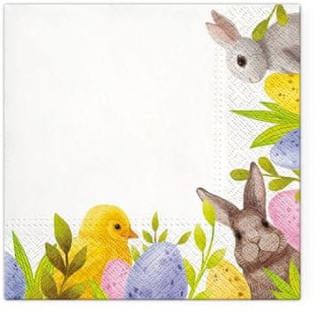 Bunny Corner 3-slojne prtičke 33 cm x 33 cm 20 kosov.