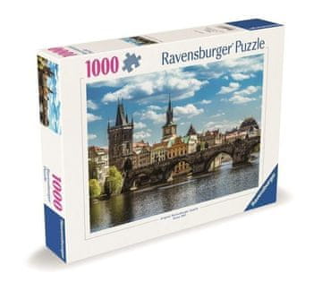 Ravensburger Puzzle Češka zbirka: Praga - Pogled na Karlov most 1000 kosov