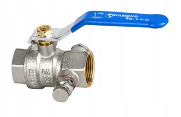 Diamond Kroglični ventil z odzračevalnim ventilom 1/2 palca PN30
