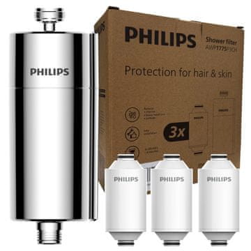 Philips AWP1775P3CH/10 srebrna. Filter za tuš + 3 kartuše