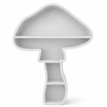 Mi Siva okrasna polica v obliki gobe - stenska ali pultna