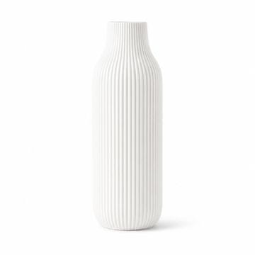 Mi Moderna vaza s preprostimi linijami, elegantna bela z nežnim vzorcem