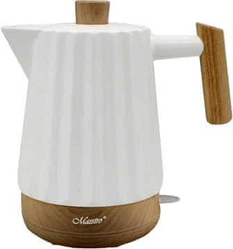 MAESTRO Keramični električni grelnik vode 2,0 l bel 1500 W