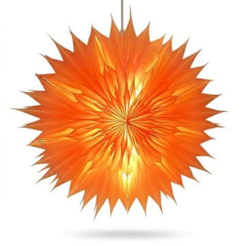 Svetleča 3D božična zvezda LED 60 cm, 18-kraka dekoracija s časovnikom, baterijsko napajanje, za notranjo in zunanjo uporabo, odporna na vremenske vplive, bela barva, 1,5 m kabel, idealna za teraso