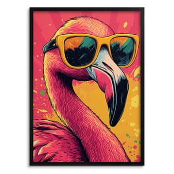Slikovni plakat, barvit, smešen, mladinski, stenski umetniški motiv za najstnike, pop art