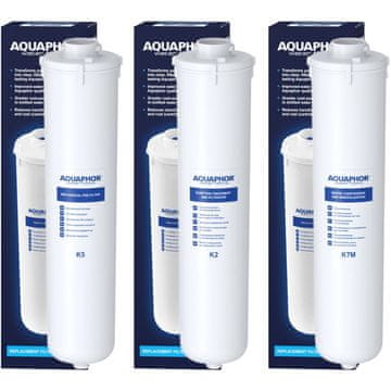 Aquaphor Filterski vložek, veliki servisni K5, K2, K7M za Morion (3 kosi)