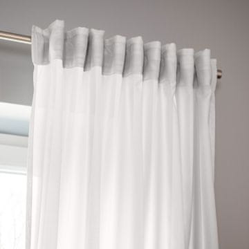 TD0011/ZGT svetlo siva voile zavesa z nabiralnim trakom 145x300 cm