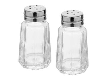 KOMPLET 2 RETRO STEKLENIH ŠKATLIC ZA ZAČIMBE 60 ML