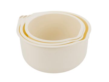 Bentom KOMPLET PLASTIČNIH SKLED 3 KOSOV 17 CM 19 CM 22 CM KREMASTE - BEN