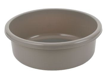 Bentom OKROGLA PLASTIČNA POSODA 46 CM 20 L SVETLO SIVA -BEN