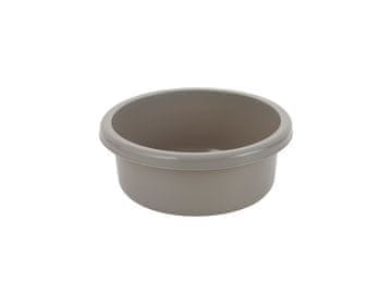 Bentom OKROGLA PLASTIČNA POSODA 26 CM 4L SVETLO SIVA -BEN