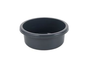 Bentom OKROGLA PLASTIČNA SKLEDA 31 CM 6,2 L TEMNO SIVA -BEN