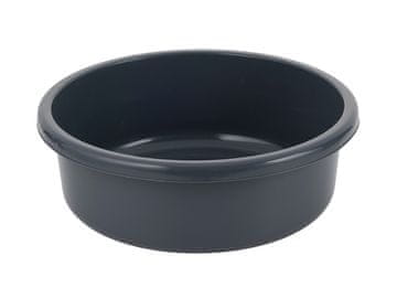 Bentom OKROGLA PLASTIČNA POSODA 36 CM 9 L TEMNO SIVA -BEN