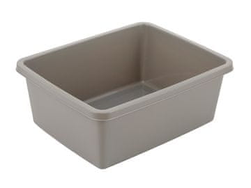 Bentom PRAVOKOTNA PLASTIČNA POSODA 37X30CM 11L SVETLO SIVA -BEN