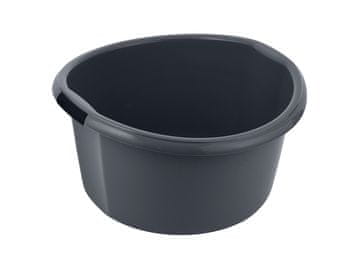 Bentom POSODA IZ MASIVNE PLASTIKE 46X45X48CM 25L TEMNO SIVA -BEN