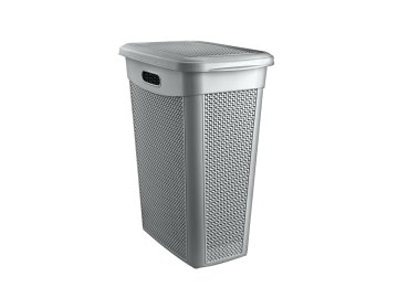 PRAKTYCZNA PLASTIČNA KOŠARA ZA PERILO LAVADO 46X29X55CM 43L ANTRACIT