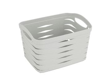 PRAKTYCZNA PLASTIČNA KOŠARA LINEA 21X16X14CM 3,3L SIVA