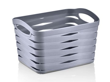 PRAKTYCZNA PLASTIČNA KOŠARA LINEA 21X16X14CM 3,3L ANTRACIT