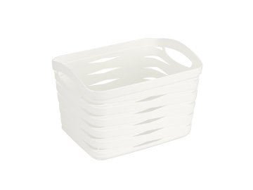 PRAKTYCZNA PLASTIČNA KOŠARA LINEA 16X12X11CM 1,5L SMETANE