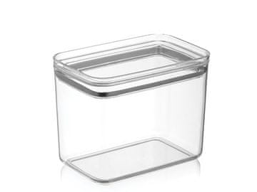 PRAKTYCZNA PRAVOKOTNA PLASTIČNA KRISTALNA POSODA ZA SHRANJEVANJE HRANE 1,5 L