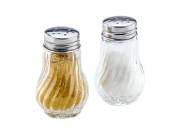 KOMPLET 2 STEKLENIH ŠKATLIC ZA ZAČIMBE SAPORE 70 ML