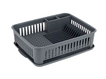 VIVO PLASTIČNI SUŠILNIK POSOJE 42X33X12CM Z ANTRACITNIM STOJALOM