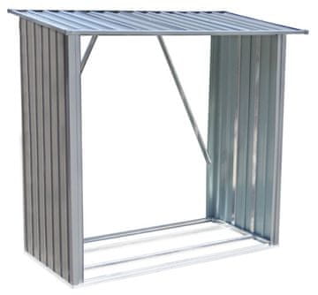Drvarnica - lesena lopa, pocinkano jeklo - 163 x 154 x 88 cm